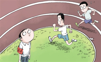 中考體育多人“抄近道”，就這樣“贏在起跑線”？