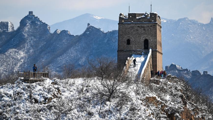 雪后金山嶺長(zhǎng)城